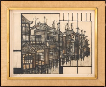 Otto Eglau "Kyoto" Etching in Colors