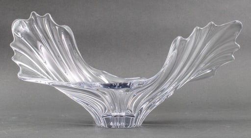 Vannes Attr. French Crystal "Splash" Bowl