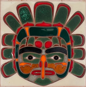 Steve Tongier "Kwakiutl - Eagle Mask" Ceramic Tile