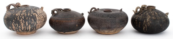 Southeast Asian Zoomorphic Glazed Pottery Jugs, 4