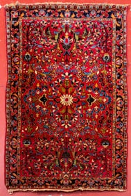 Persian Sarough Rug, 5' x 3' 4"