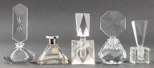Art Deco Crystal Perfume Bottles, 5