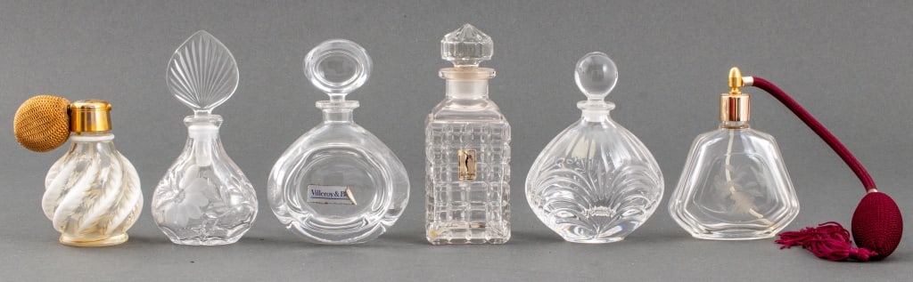 Cut Glass Perfume Bottles, 6 (1 of 7)