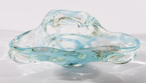 Italian Murano Art Glass Freeform Bowl