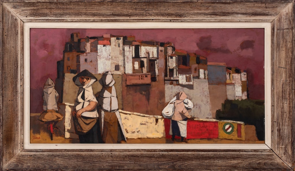 Louis Bosa "Viveros" Oil on Masonite (1 of 9)