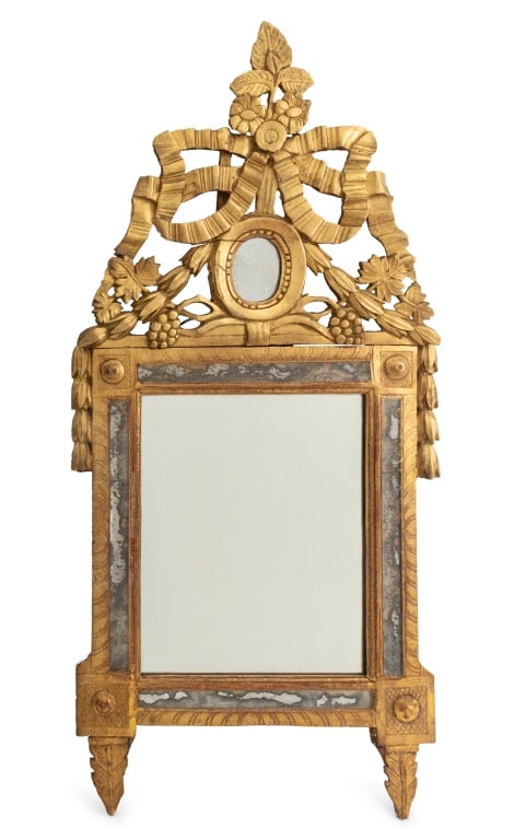 Louis XVI Giltwood Mirror, 18th C. (1 of 4)