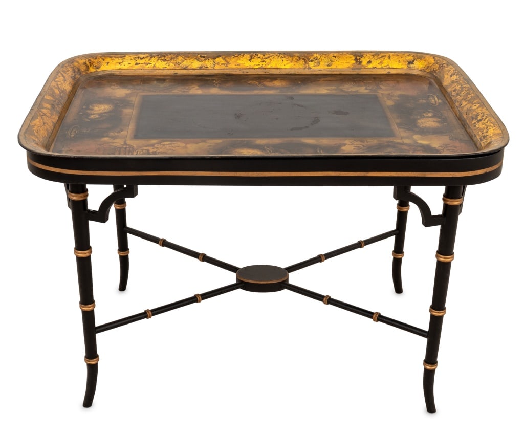 Victorian Parcel Gilt and Papier Mache Tray Table (1 of 5)
