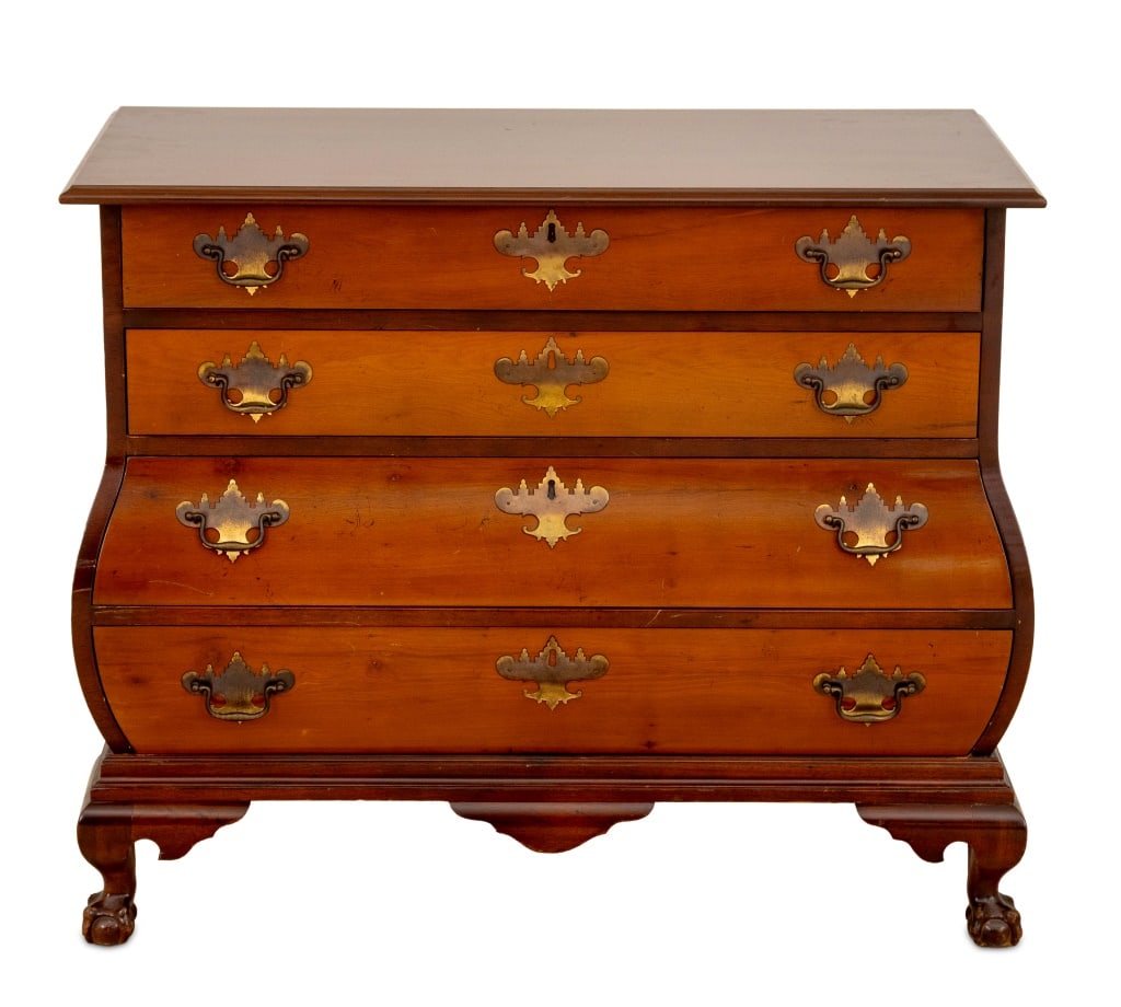 Dutch Style Mahogany Bombe Chest of Drawers (1 of 4)