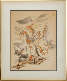 Andre Masson Cavalier Lithograph in Colors