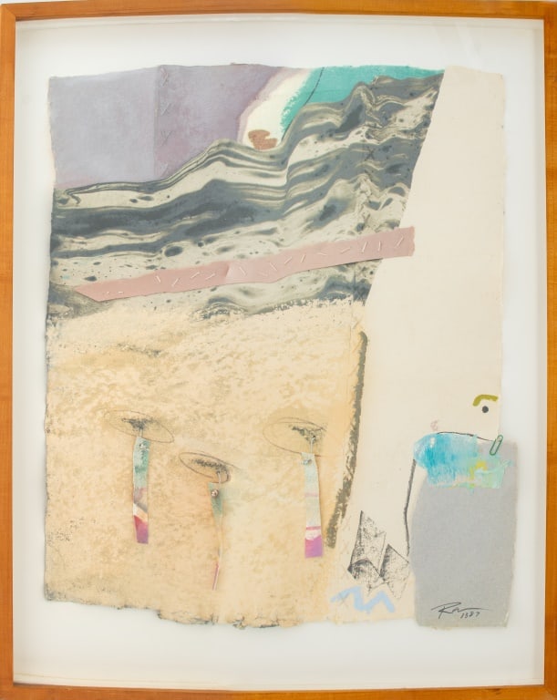 Ron Witt Abstract Composition Mixed Media Collage (1 of 7)