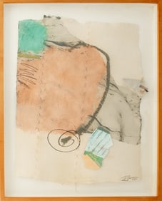 Ron Witt Abstract Composition Mixed Media Collage