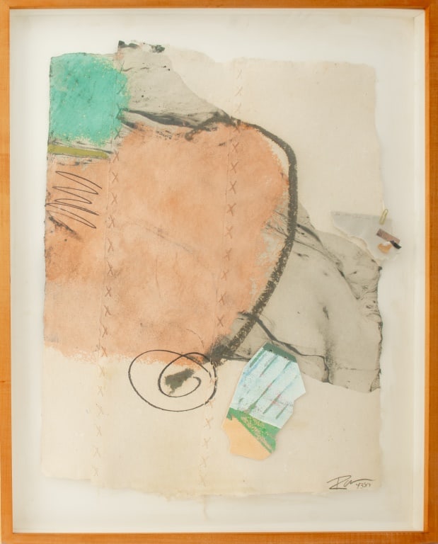 Ron Witt Abstract Composition Mixed Media Collage (1 of 5)