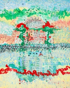 Eva Bouzard-Hui Abstract Composition Oil on Canvas