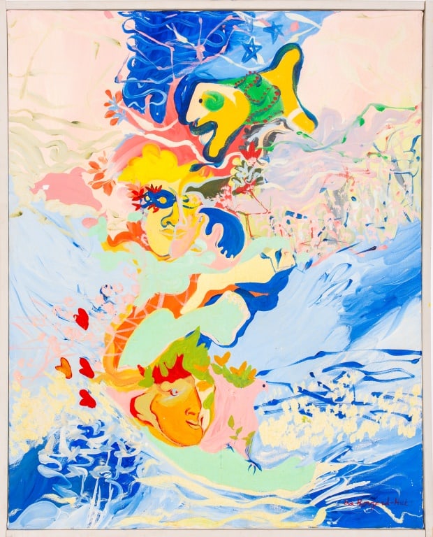 Eva Bouzard-Hui Abstraction Acrylic on Canvas (1 of 8)