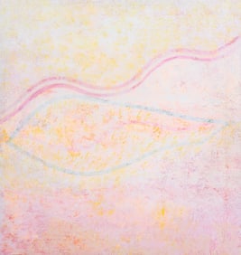 Eva Bouzard-Hui "Tadpole Swimming" Oil on Canvas