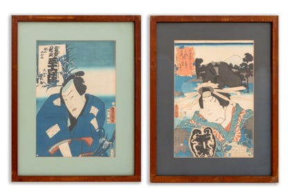 Utagawa Kunisada Kabuki Actor Woodblock Prints, 2