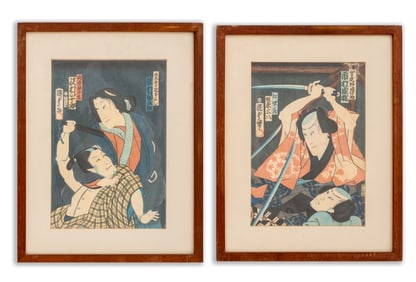 Utagawa Kunisada Kabuki Samurai Woodblock Prints 2