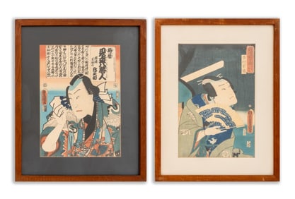 Utagawa Kunisada Kabuki Samurai Woodblock, 2