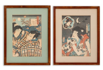Utagawa Kunisada Kabuki Actor Woodblock Prints, 2