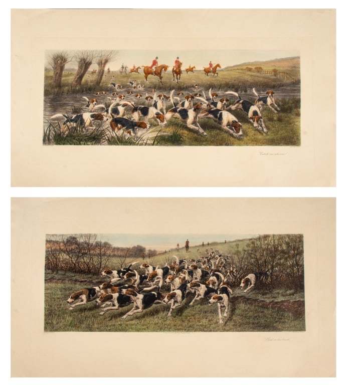 After E.A.S Douglas Coursing Scene Engravings, 2 (1 of 19)