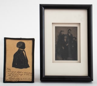 Nineteenth Century Tintype and Silhouette, 2