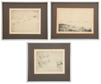 Don Swann U.S. Navy Airplanes Etchings, 3