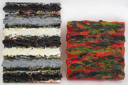 Robert J. Burgess Abstract Mixed Media on Board, 2