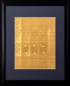 Gilded Playing Cards Assemblage
