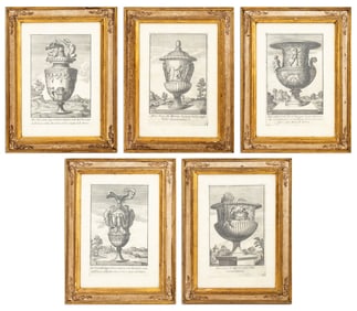 After Domenico de Rossi Vase Prints, 5