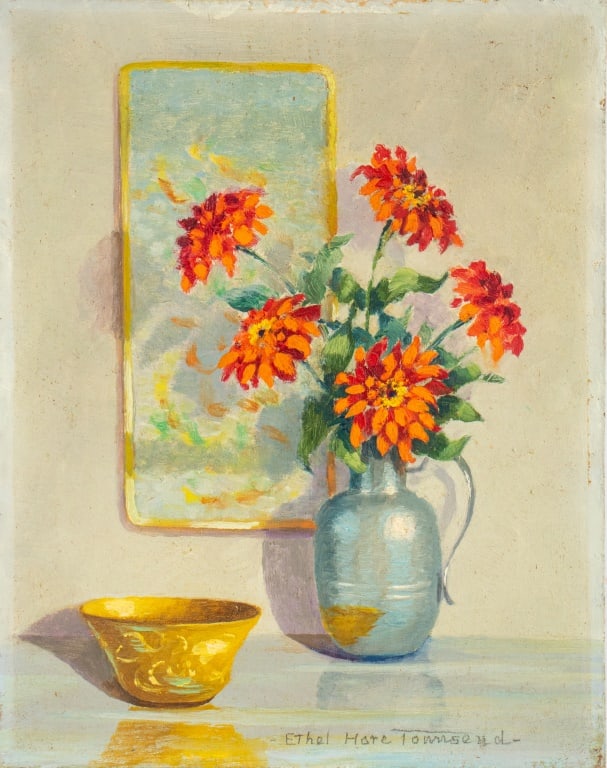 Ethel Hore Townsend Still Life Oil on Masonite (1 of 6)