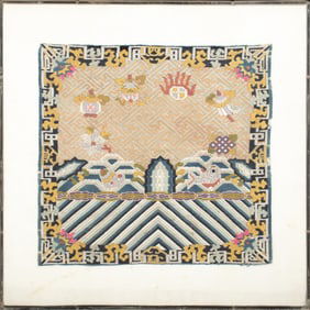 Chinese Silk Embroidery, 19th Century