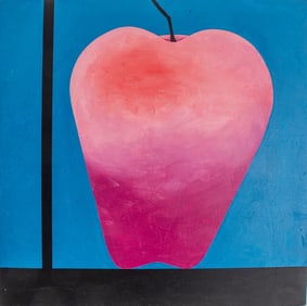 E.F. Hebner Apple Still Life Acrylic on Board