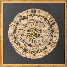 Judaica Jerusalem Cityscape Mixed Media Collage