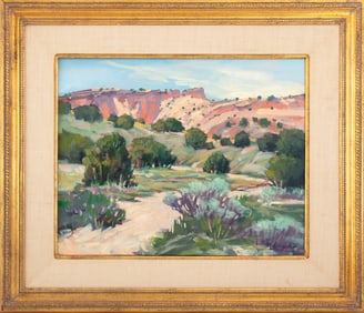 M. Johnson "High Desert Patterns" Oil on Canvas