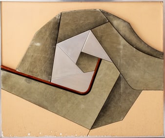 Contemporary School "Aperture" Mixed Media Relief