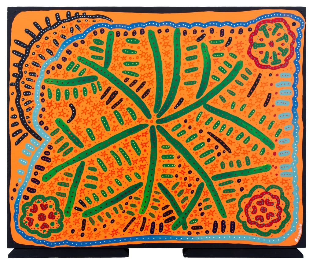 Illegibly Signed Abstraction Acrylic on Board (1 of 4)