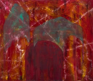 Contemporary Abstract Composition Oil on Canvas