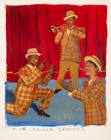 Michael Paraskevas "The Walker Brothers" Acrylic