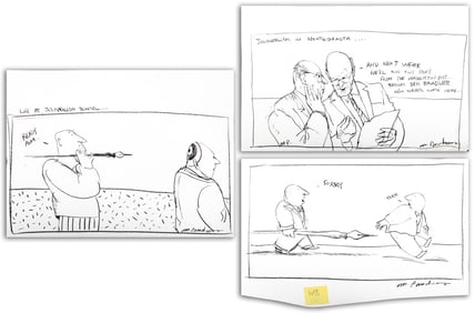 Michael Paraskevas Comic Strips Graphite, 3