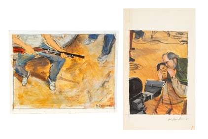 Michael Paraskevas Movie Still Studies Acrylic, 2