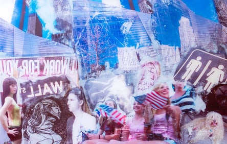 Illegibly Signed NYC Montage Photographic Print