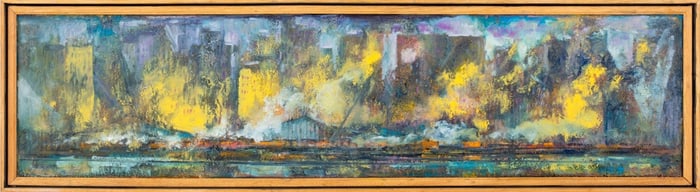 Hall Groat Sr. "Lower Hudson Run" Oil on Masonite