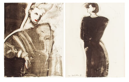 Michael Paraskevas Fashion Mixed Media on Paper, 2