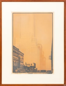 Emile Antoine Verpilleux "Chanin Building" Woodcut