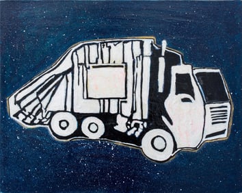 Brian Leo "Garbage" Acrylic on Canvas, 2015