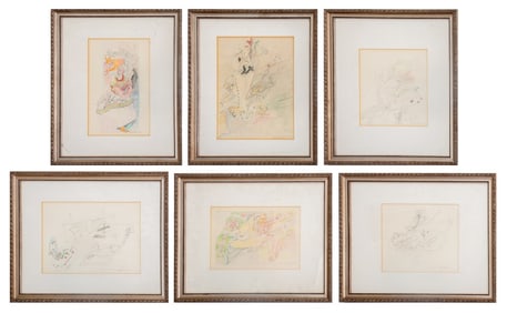 Eva Bouzard-Hui Abstractions Mixed Media, 6