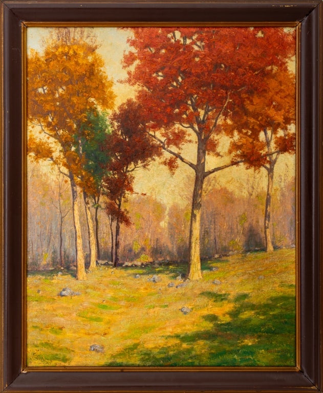 Frederick Daniels Autumn Landscape Oil on Board (1 of 4)