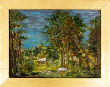 Kayo Lennar Pastoral Landscape Oil on Canvas