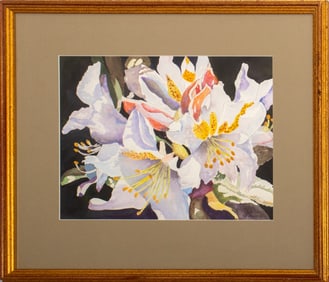 L. Piper Lilies Watercolor on Paper