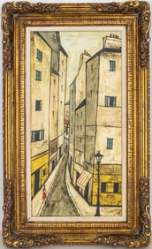 Antoine Villard Street Scene Oil on Canvas